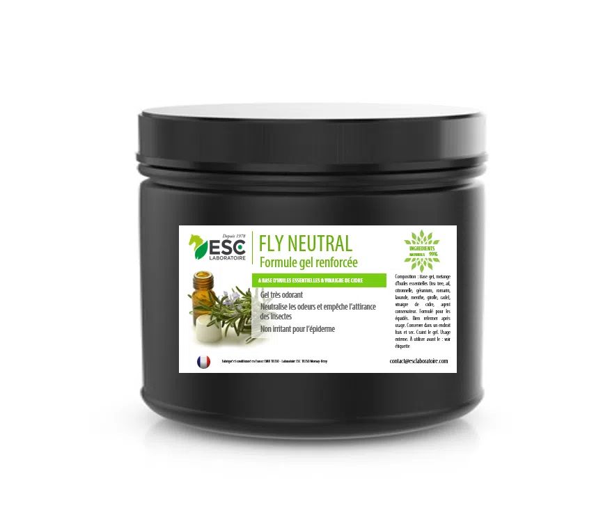 FLY NEUTRAL GEL – Gel insectifuge pour cheval – À base d'huiles essentielles