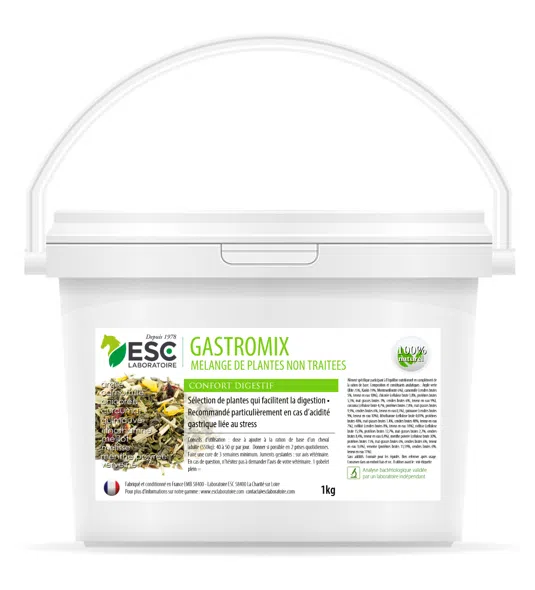 GASTROMIX – Digestion et acidité gastrique pour chevaux – Mélange de plantes