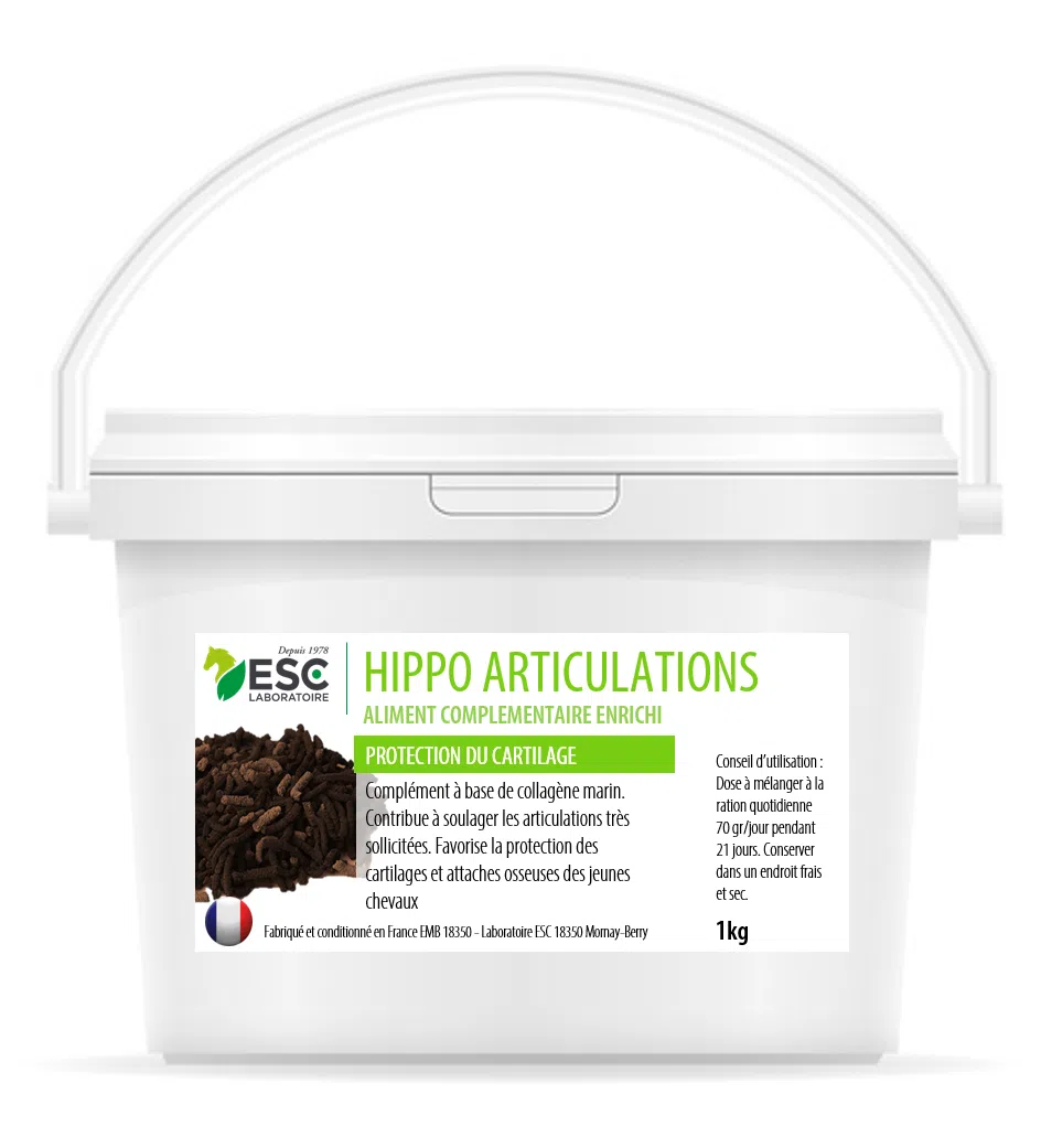 HIPPO ARTICULATIONS – Renforcement articulaire du cheval – Complément enrichi en collagène marin