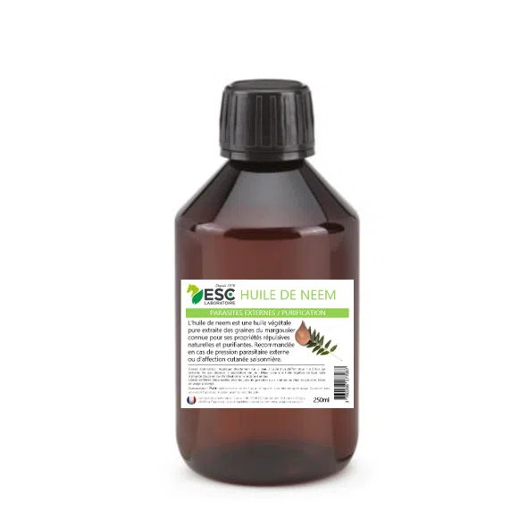 HUILE VÉGÉTALE DE NEEM Cheval – Parasites externes, purification