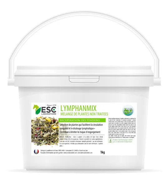 LYMPHANMIX – Engorgement des tendons et drainage du cheval – Mélange de plantes