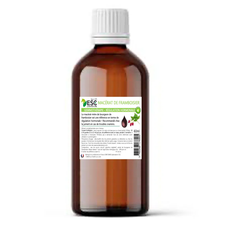RASPBERRY BUD MACERATE – Cheval gemmotherapy – Hormonal regulation