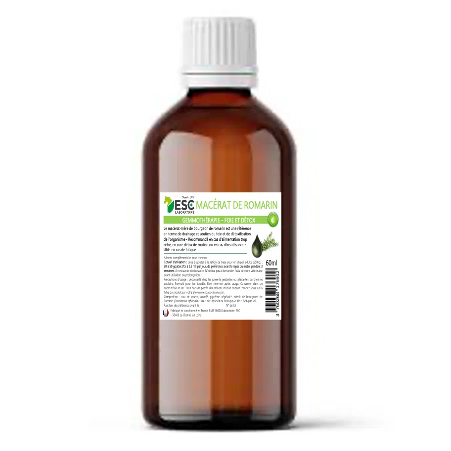 ROSEMARY BUD MACERATE – Cheval gemmotherapy – Liver protection et detox