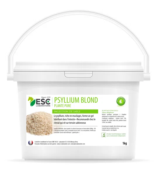 PSYLLIUM BLOND – Transit et ingestion de sable du cheval – Plante pure