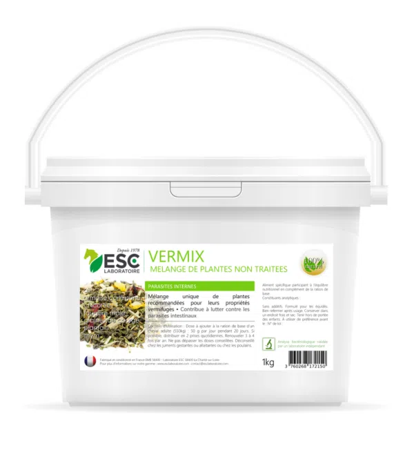 VERMIX – Protection contre les parasites du cheval – Mélange de plantes