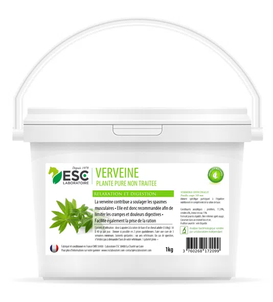 VERVEINE – Estomac sensible et stress du cheval – Plante pure