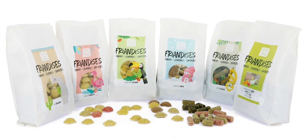 [713031100] Friandises HIPPOTONIC - Mix - Goût : Framboise/Carotte/ Herbes