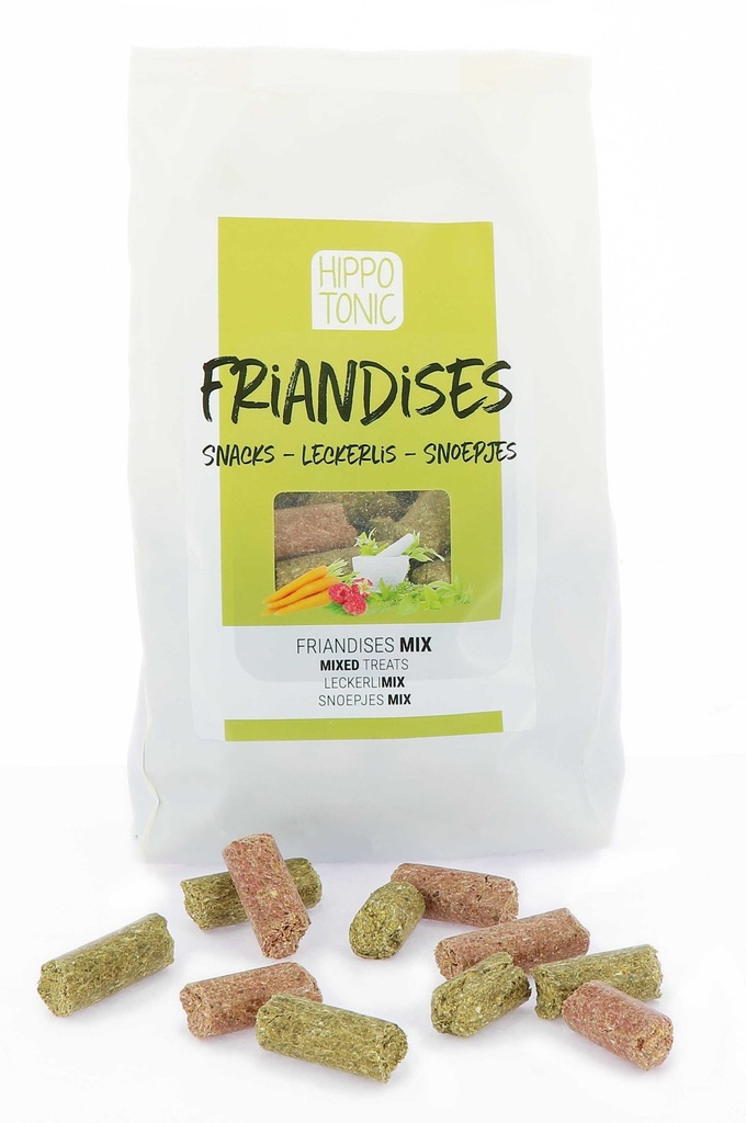 [713031100] Friandises HIPPOTONIC - Mix - Goût : Framboise/Carotte/ Herbes