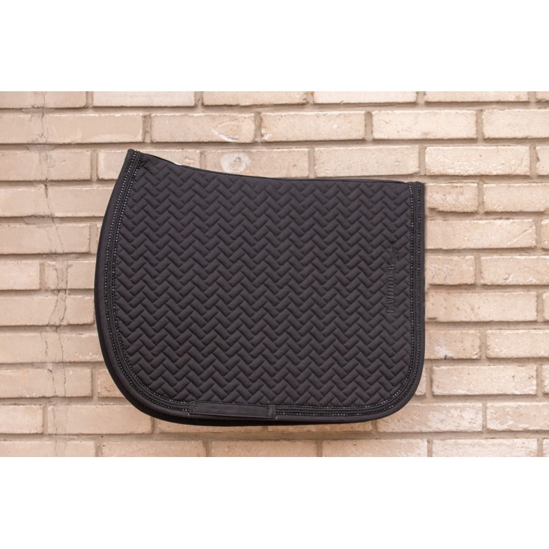 [204843002] Tapis de selle Poppy PADDOCK (Noir/Bleu clair)