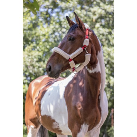 [510015325] Licol NORTON "Full mouton synthétique" (Noir/Ecru, cheval/full)