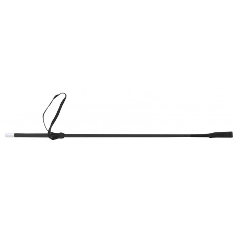 Cravache WHIP & GO fibre de verre recouverte nylon tressé - Noir - 61 cm