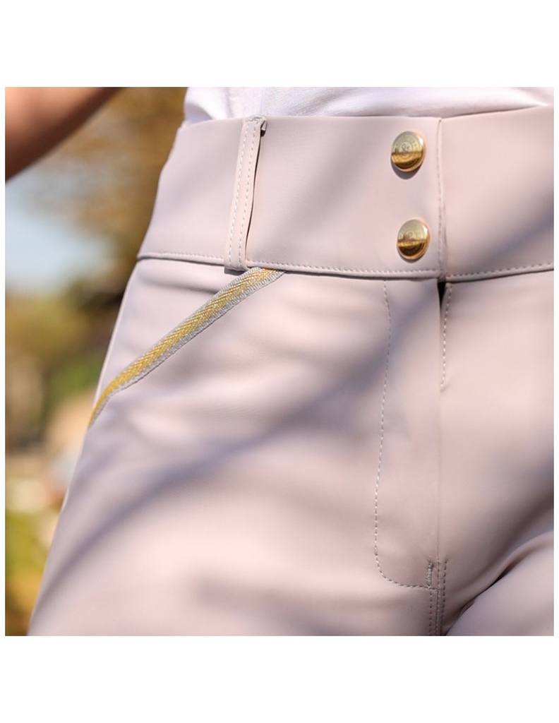 Pantalon d'équitation Flags&Cup Catarina fille - Blanc 8 ans