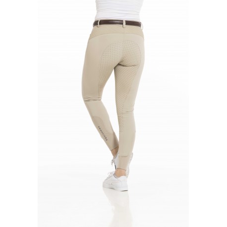Pantalon EQUITHÈME -Kendal- fond silicone (Beige, 42)
