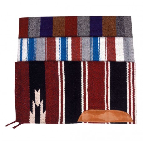 Tapis navajo WESTRIDE - Cuir (Poney)