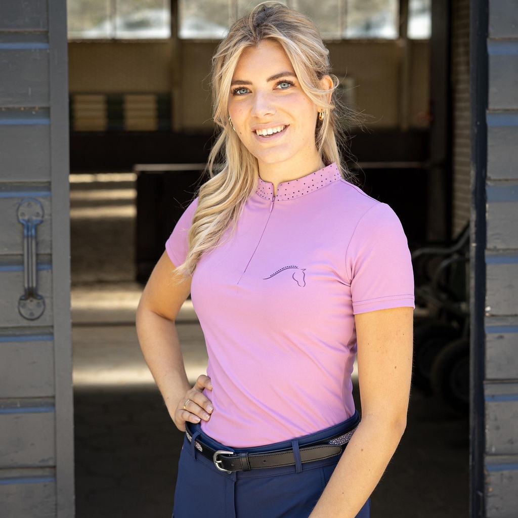 Shirt Denici Cavalli Purple Passion Crystal