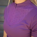Shirt Denici Cavalli Purple Passion Mesh