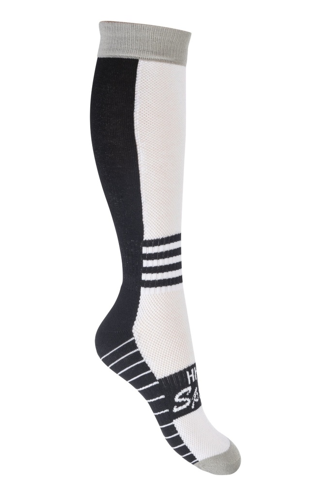 [147079112-35-38] Chaussettes -Olympia- (Noir/Blanc, 35-38)