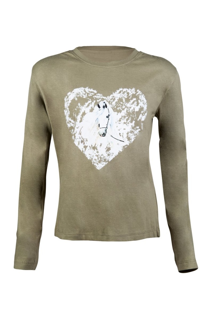 Chemise manches longues -Horse Spirit- (Rose, 146/152)