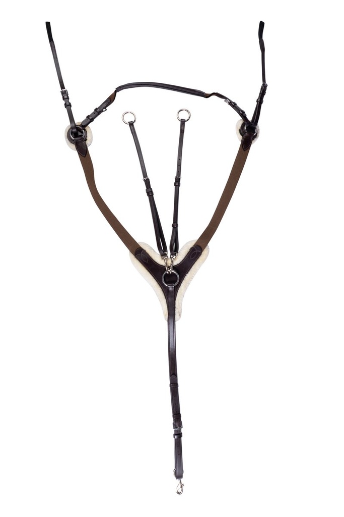 [136222400.0622] Collier de chasse -Cambridge- mouton synthétique (Marron, Poney)