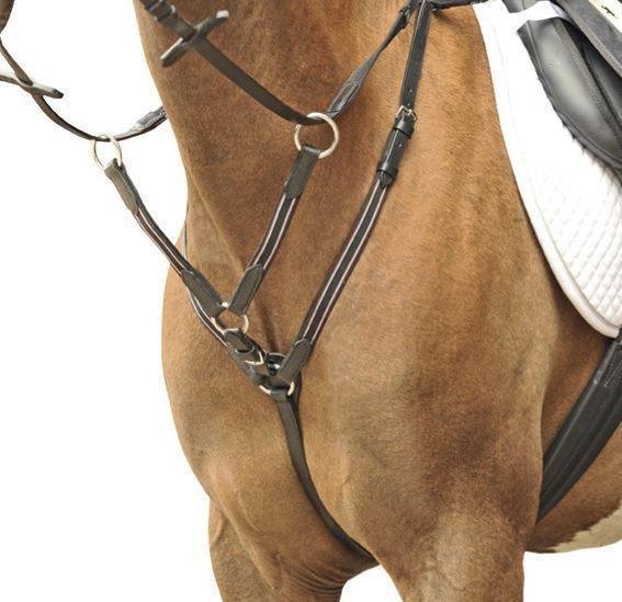 [62072400.0622] Collier de chasse ferrures argentées (Marron, Poney)