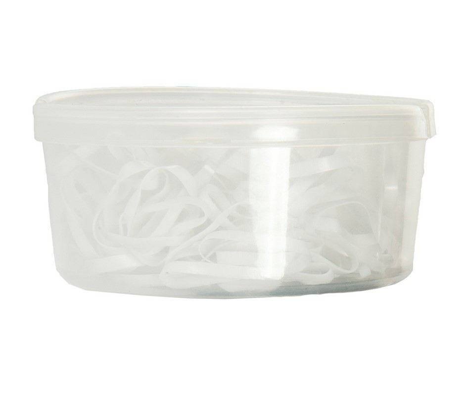 [66331200.ST] Elastiques à natter -Soft- en sachet, 450 pièces (Blanc)