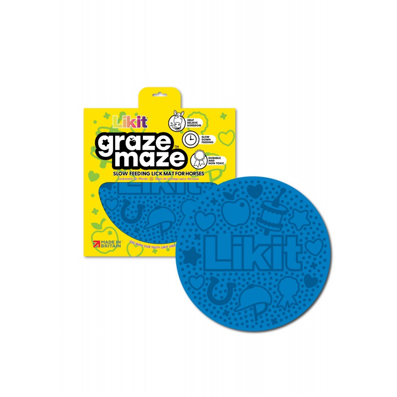 [380081006] Tapis de léchage LIKIT - Graze Maze (Bleu)