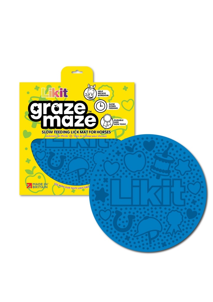 Tapis de léchage LIKIT - Graze Maze (Bleu)