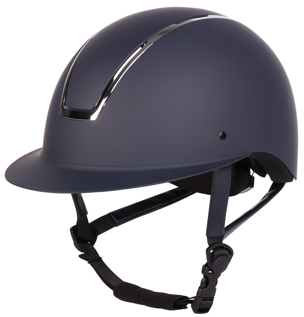 Casque d’équitation Royal Matt (Marine/Argenté, 52-54)