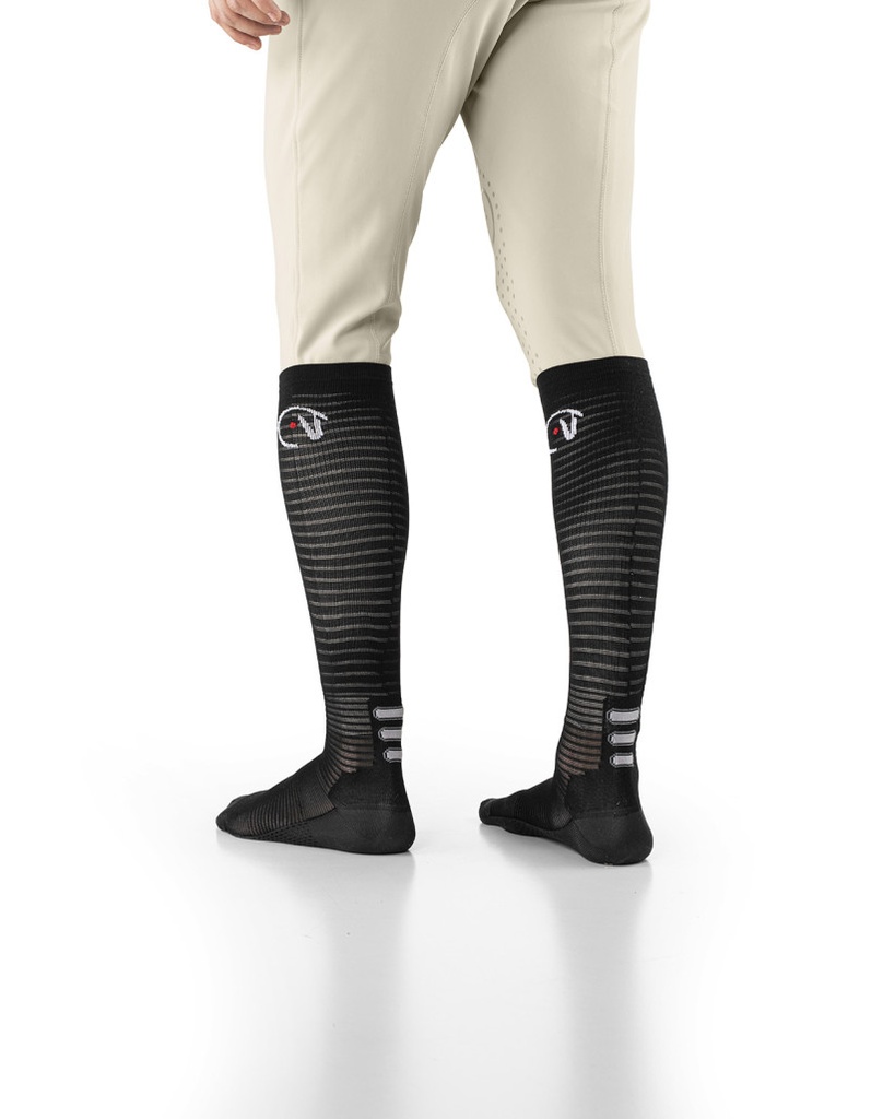 AIR SOCK - Chaussettes d'équitation - Confort, performance et respirabilité | EGO7 (Bleu Marine, 35/38)