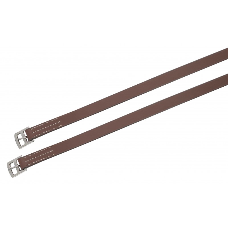 [307200425] Étrivières ERIC THOMAS PRO (Havane, 125cm)