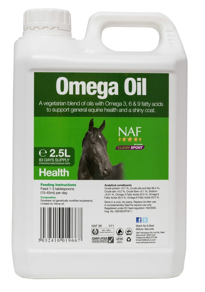 Huile NAF - Oméga (2.5 l)