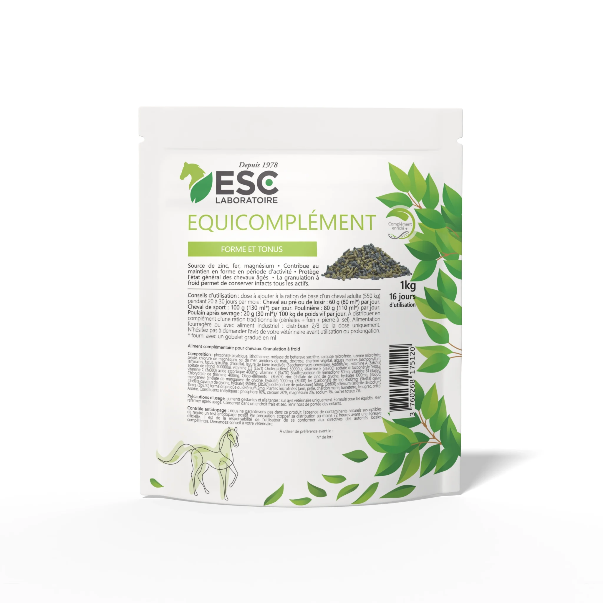 EQUICOMPLEMENT – CMV cheval de terrain et de loisir – Vitamines, oligo-éléments et plantes