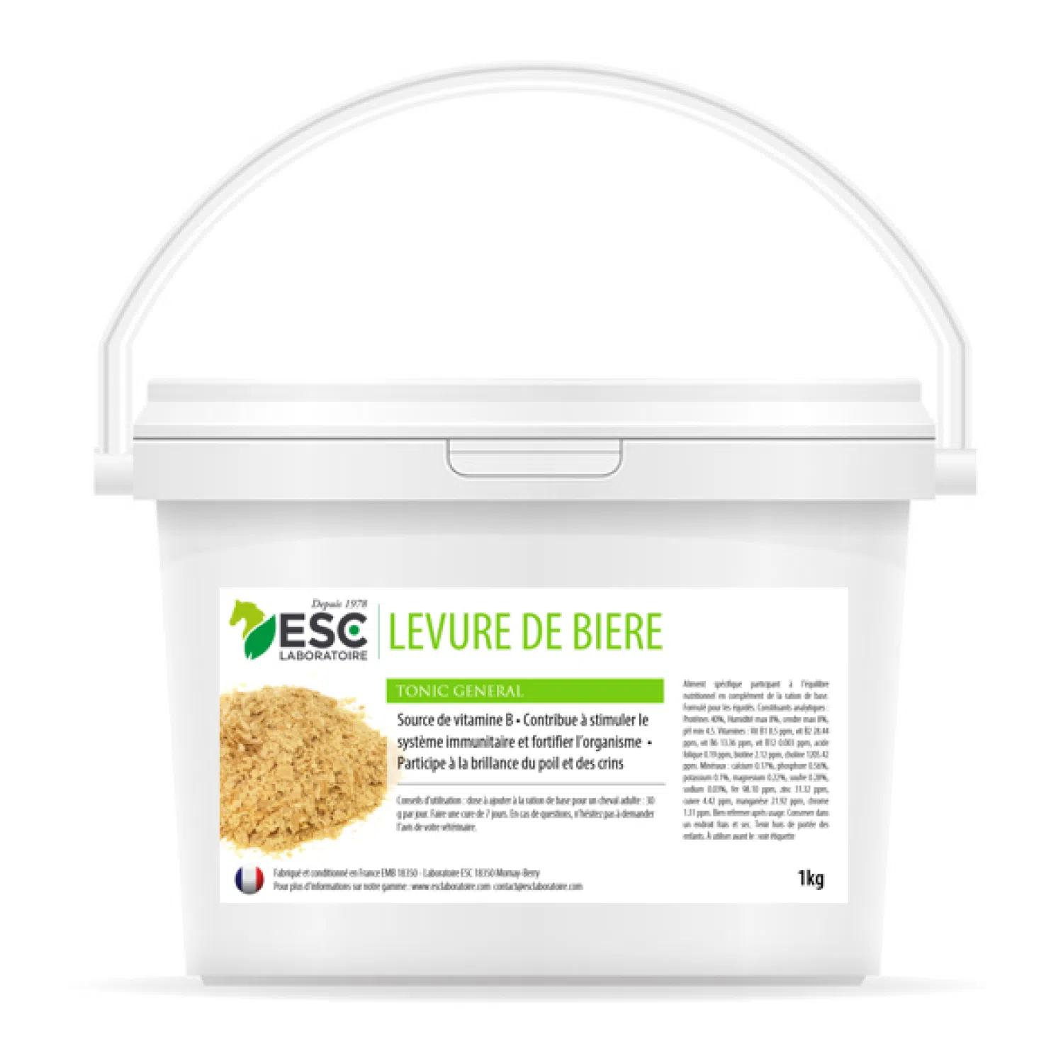 LEVURE DE BIÈRE – Flore intestinale du cheval – Complément source de vitamine B