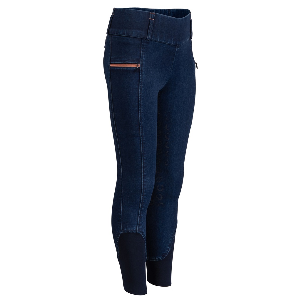 [8714813680060] Culotte d'équitation Equitights LouLou Denim Full Grip (140)