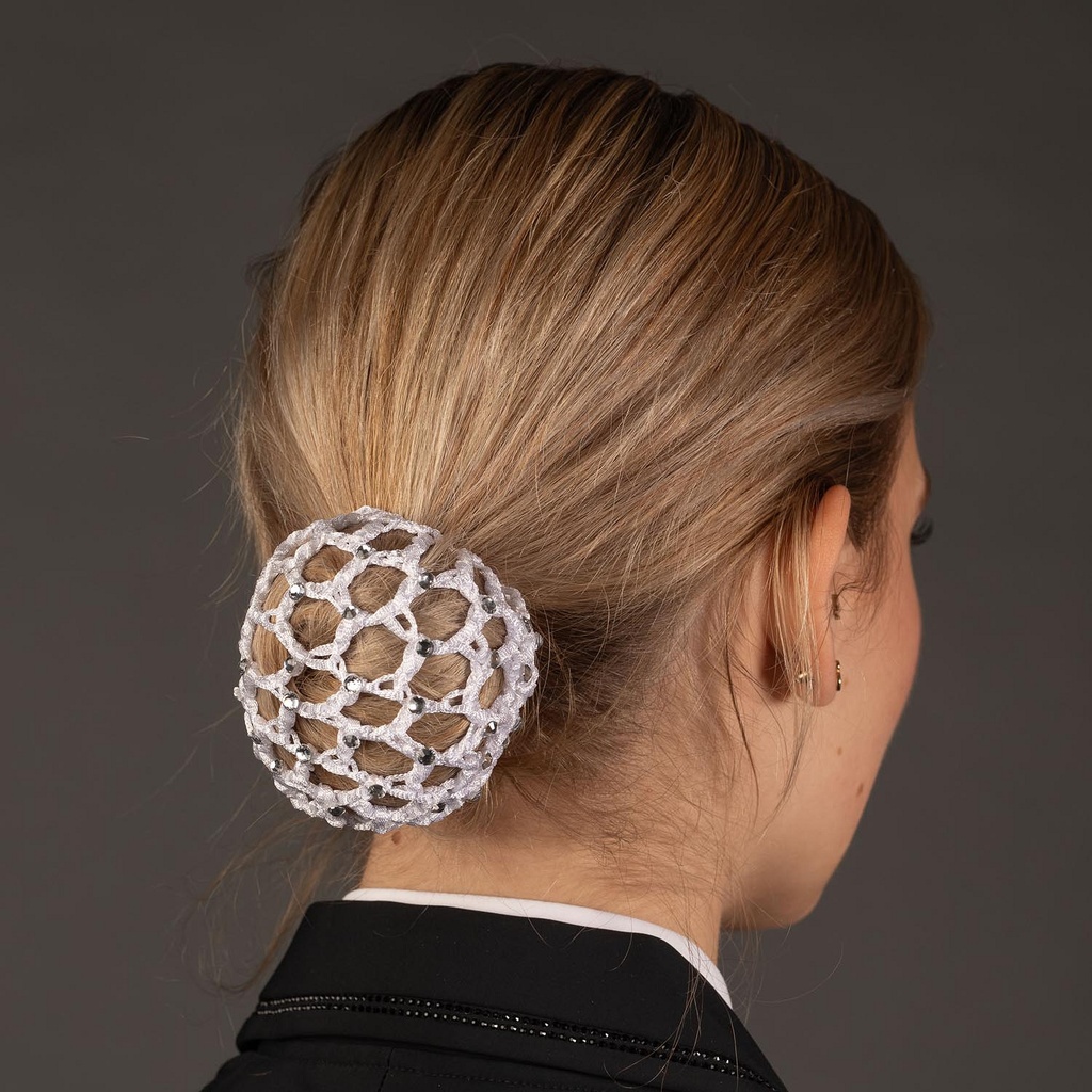 [8714813662134] Résille à cheveux élastique cristaux Diamond Harry's Horse (noir)