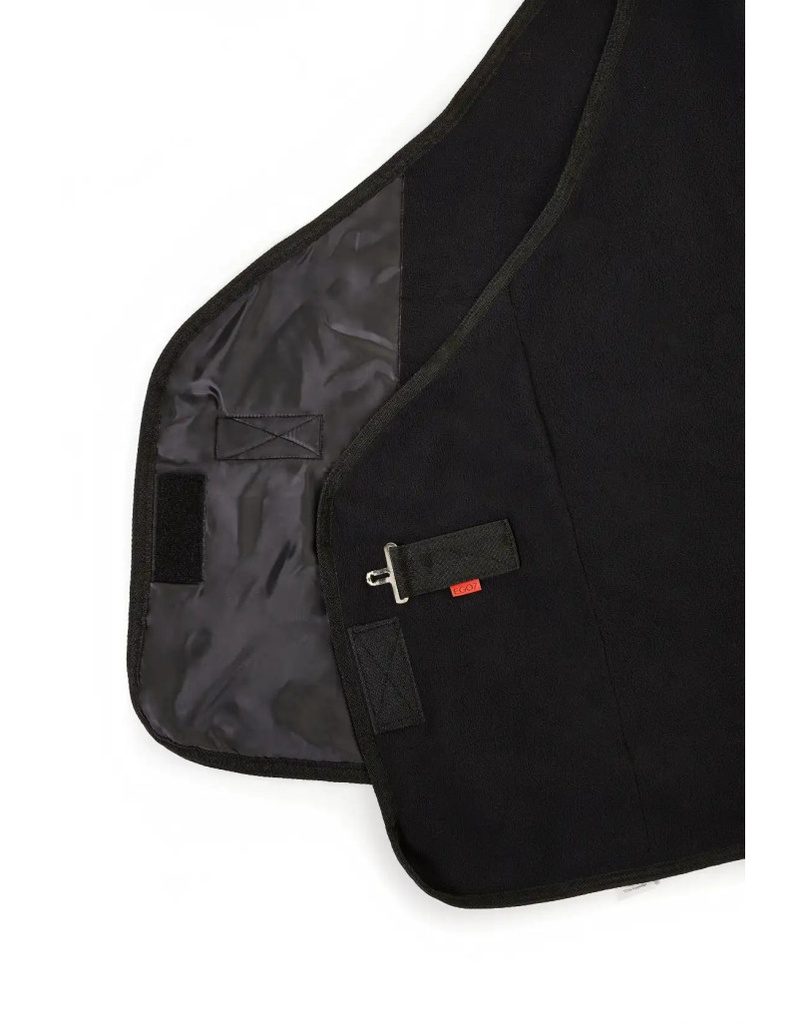 Couverture polaire Horse Head 300g - Protection et séchage du cheval (Noir, 125)