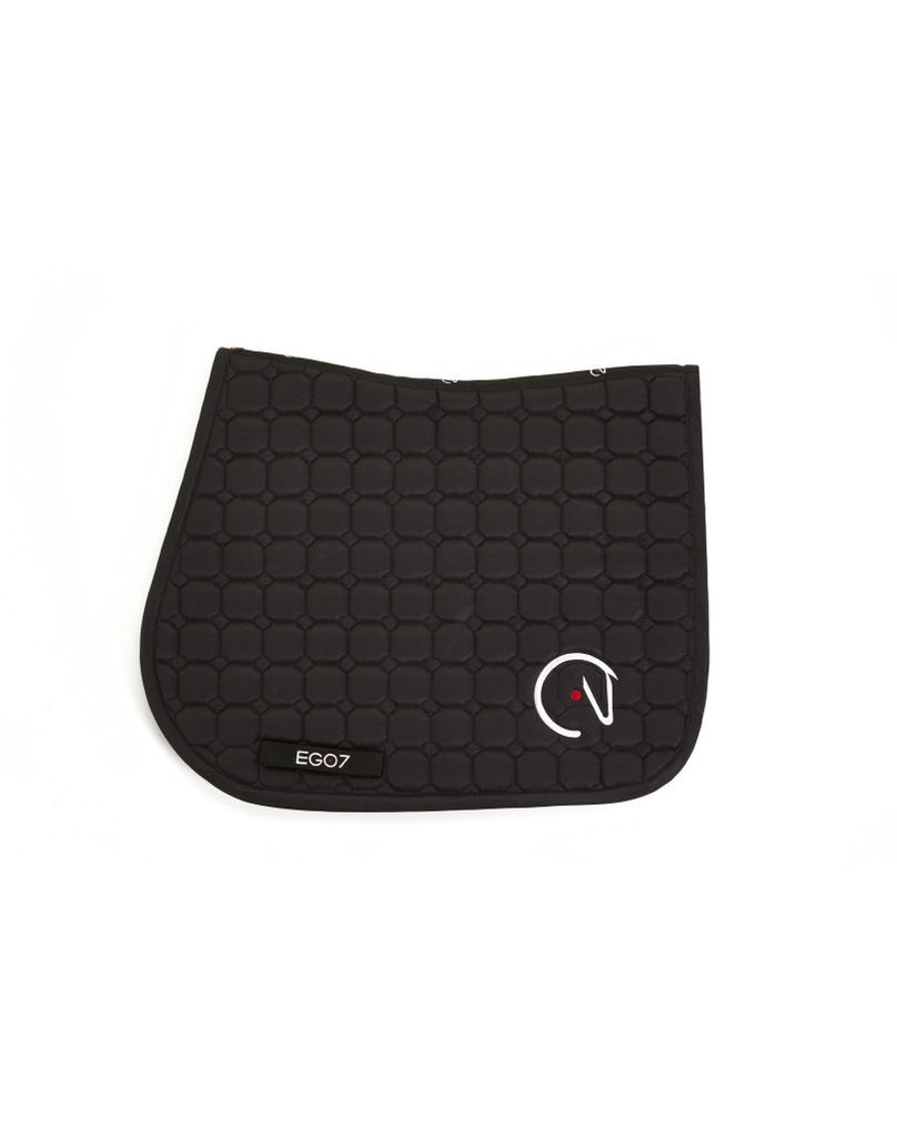 Tapis de selle HONEYCOMB -Taille unique - Performance pour le saut d'obstacles | EGO7 (Noir)