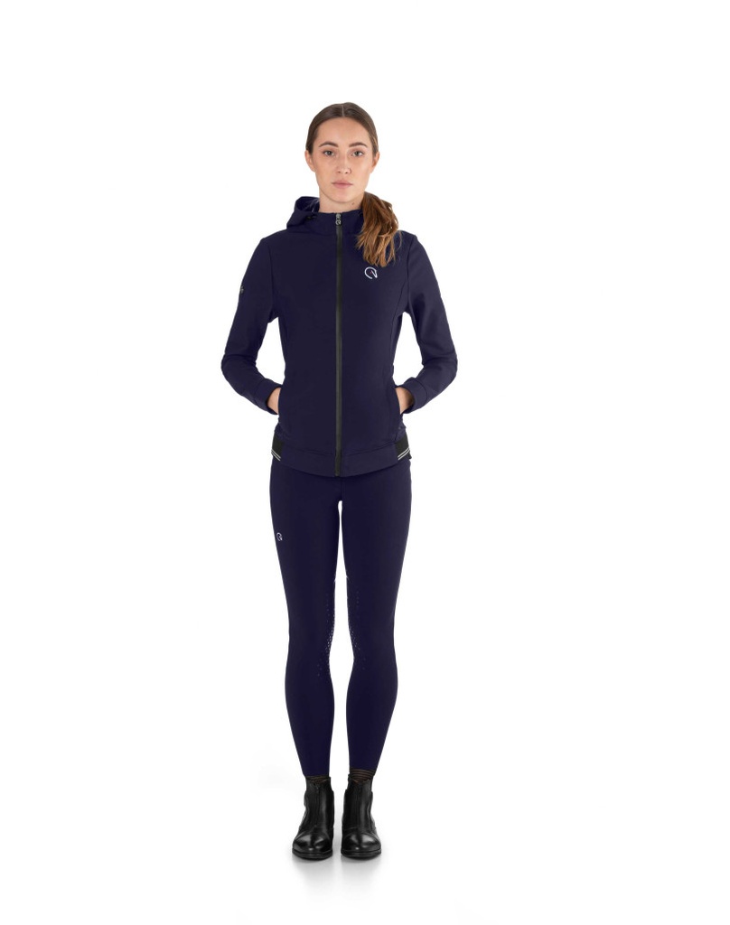 Veste à capuche HOODIE FEMME - Softshell technique respirant | EGO7 (Noir, 36)