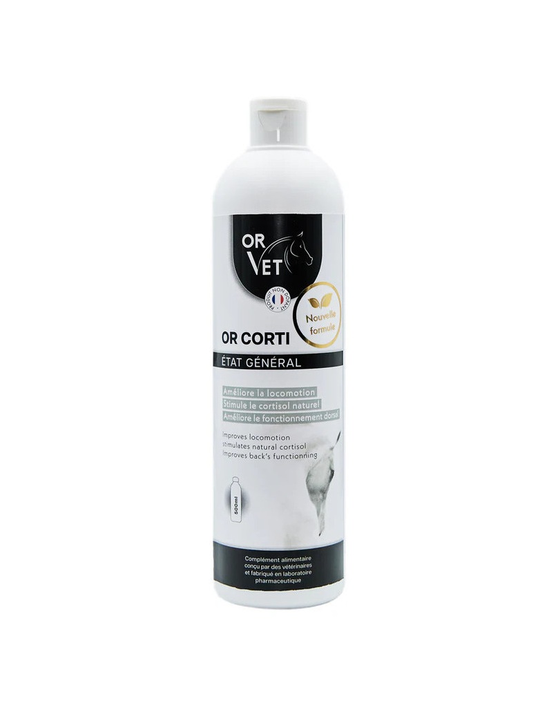OR-CORTI - Flacon de 500 ml Aliment complémentaire pour la locomotion et les allergies (125 ml)