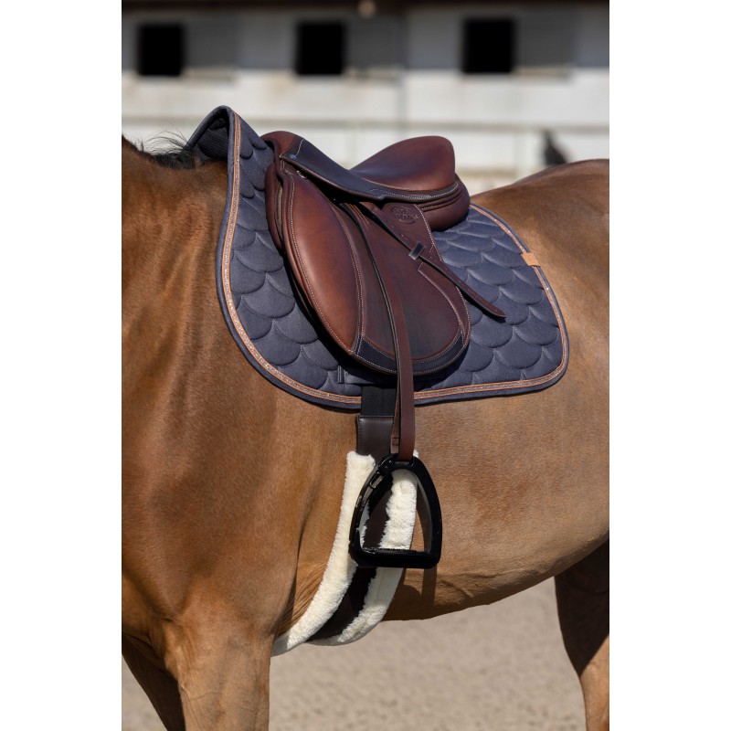 [204768011] Tapis de selle EQUITHÈME -Khadi- - Mixte (Gris clair, Poney)