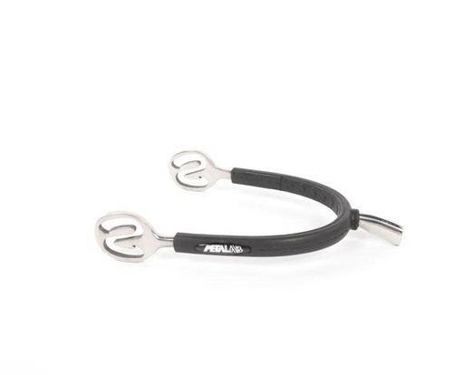 Éperons METALAB "Prince de Galles" inox gainés caoutchouc