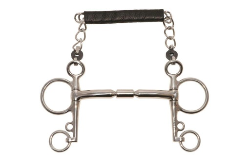 Mors pelham METALAB "Elite" droit, branches courtes