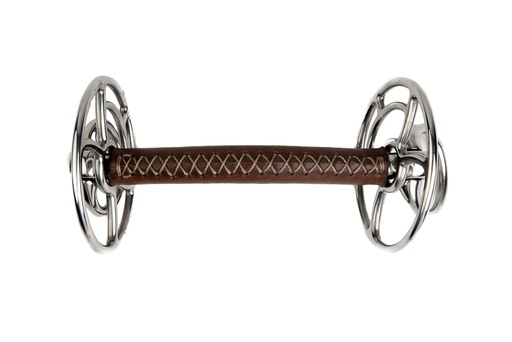 [590093135] Mors releveur METALAB "JW" inox cuir