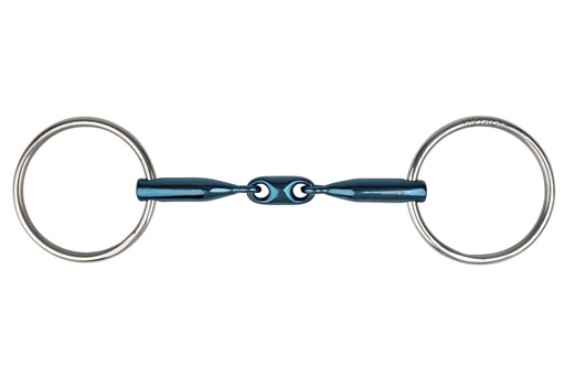 Mors 2 anneaux METALAB "Eco Blue" double brisure