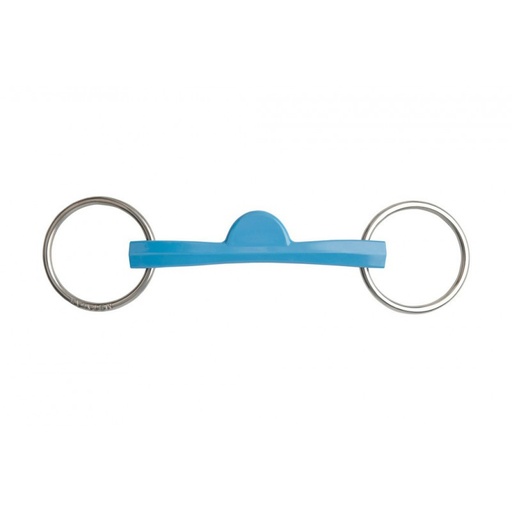 Mors 2 anneaux METALAB "Flexi" droit, demi-lune