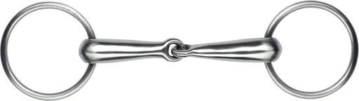 Mors 2 anneaux FEELING brisé creux inox satin