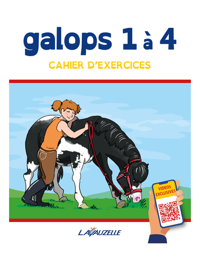 [903105001] LAVAUZELLE Cahier d'exercices galop 1 à 4 avec vidéos
