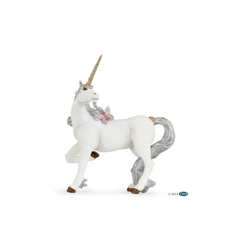 [905039038] Licorne argentée PAPO