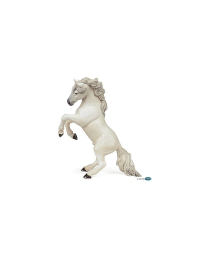 [905051521] Cheval cabré blanc PAPO