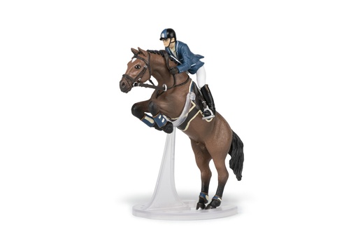 [905051562] Cheval de saut d'obstacle et son cavalier PAPO